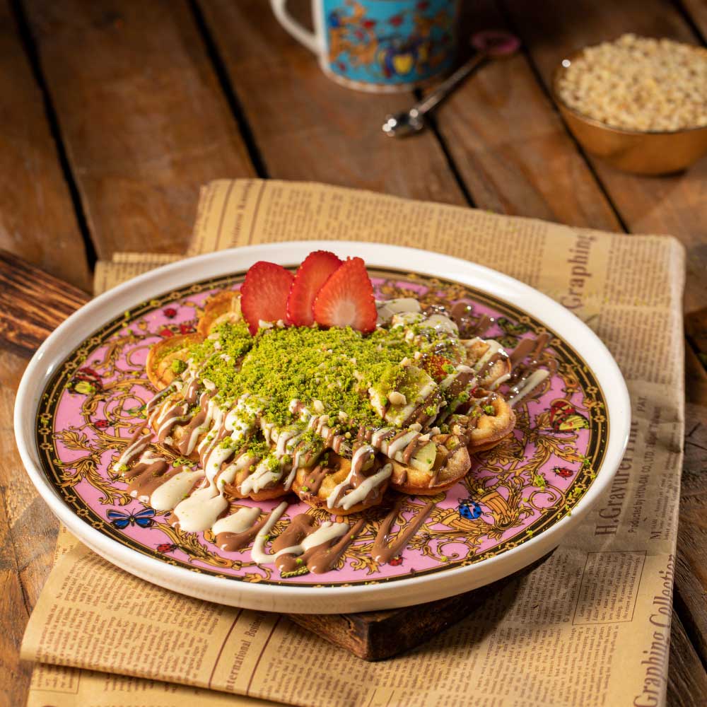 Papatya Waffle (Sütlü Çikolatalı)