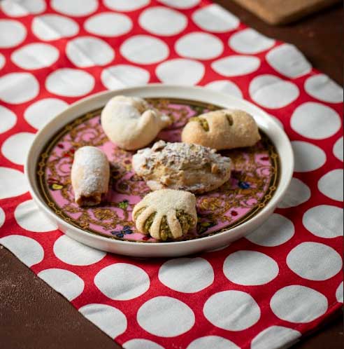 Şekerli Fıstıklı Kuru Pasta Tabağı